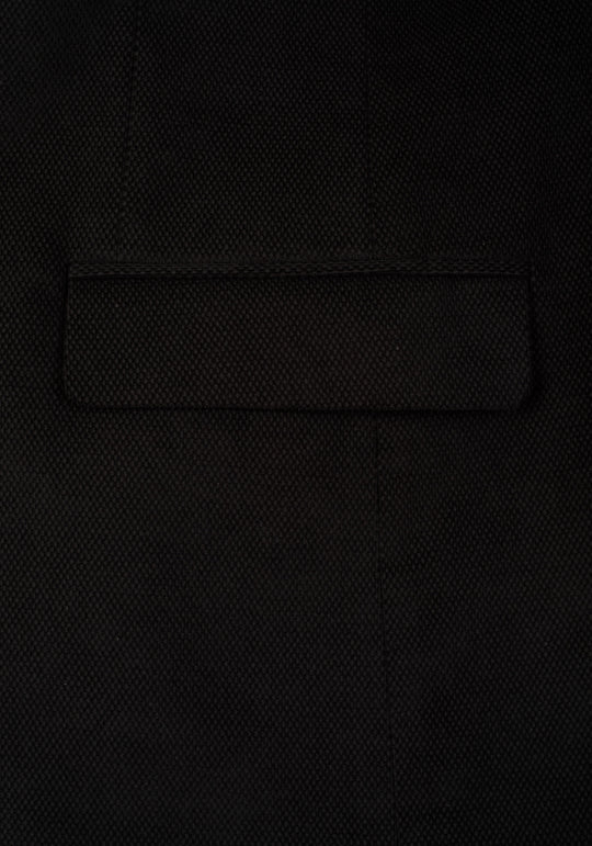 Slim Fit Vanta Black Dotted Pique Blazer