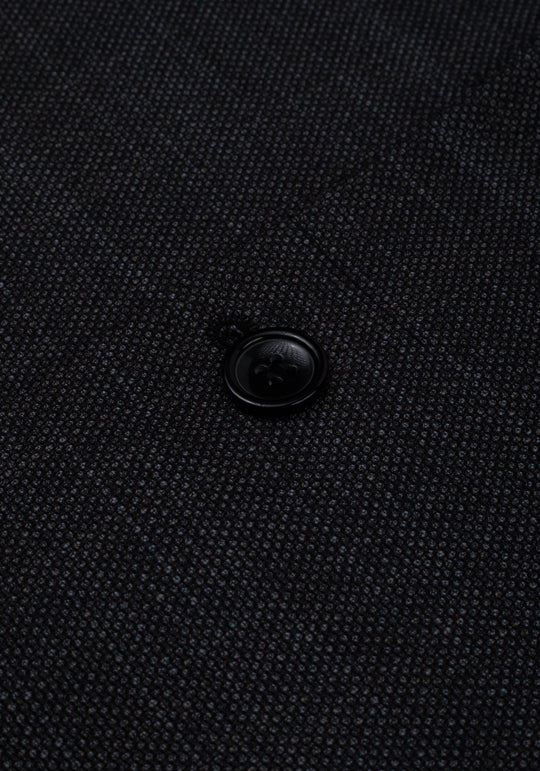 Contemporary Fit Shadow Grey Dotted Blazer
