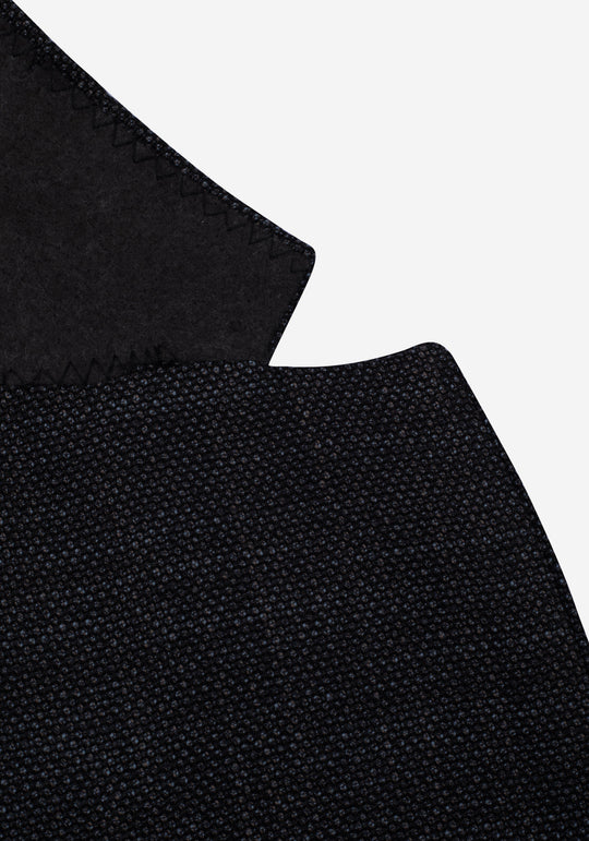 Contemporary Fit Shadow Grey Dotted Blazer