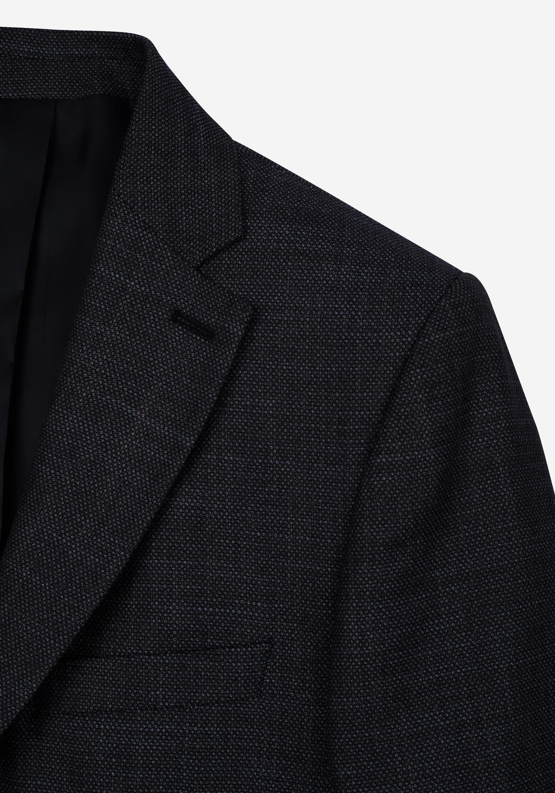 Contemporary Fit Shadow Grey Dotted Blazer