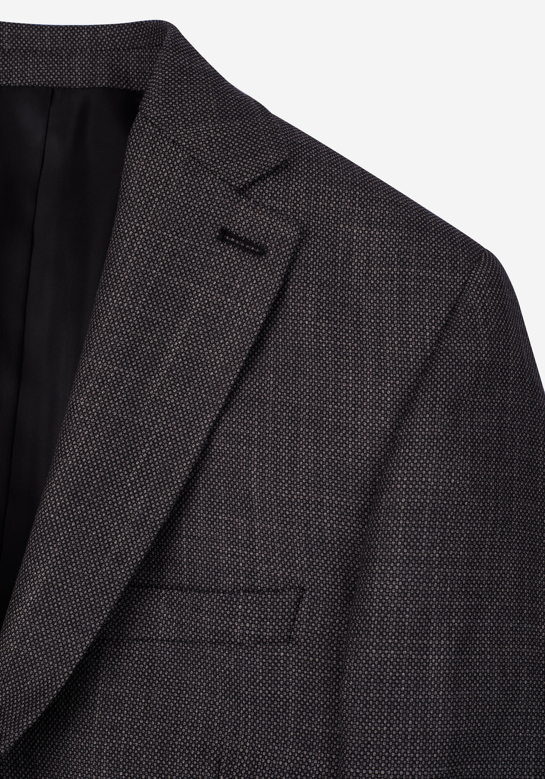 Contemporary Fit Iron Grey Dotted Blazer