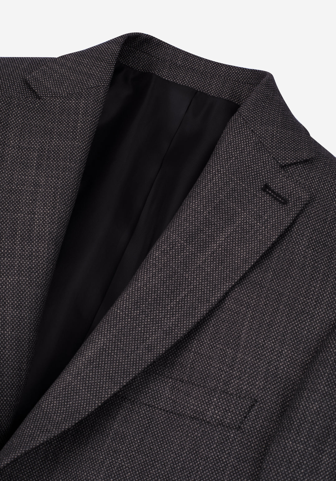 Contemporary Fit Iron Grey Dotted Blazer