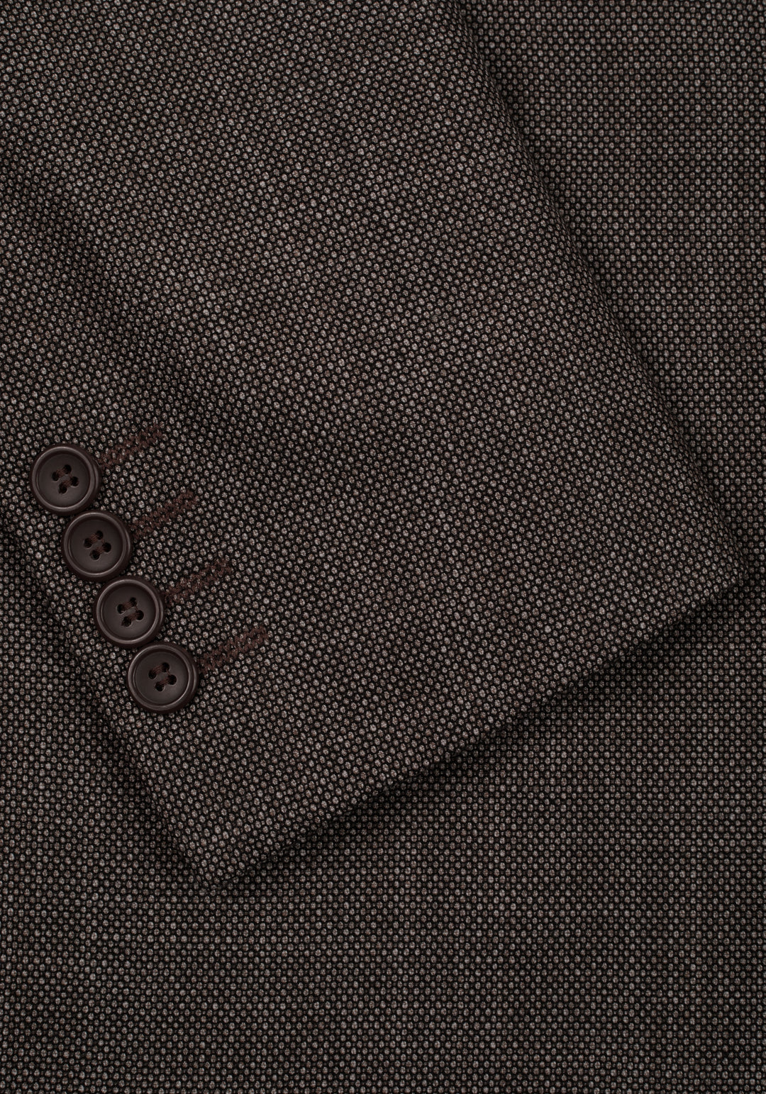 Contemporary Fit Rusty Brown Dotted Blazer