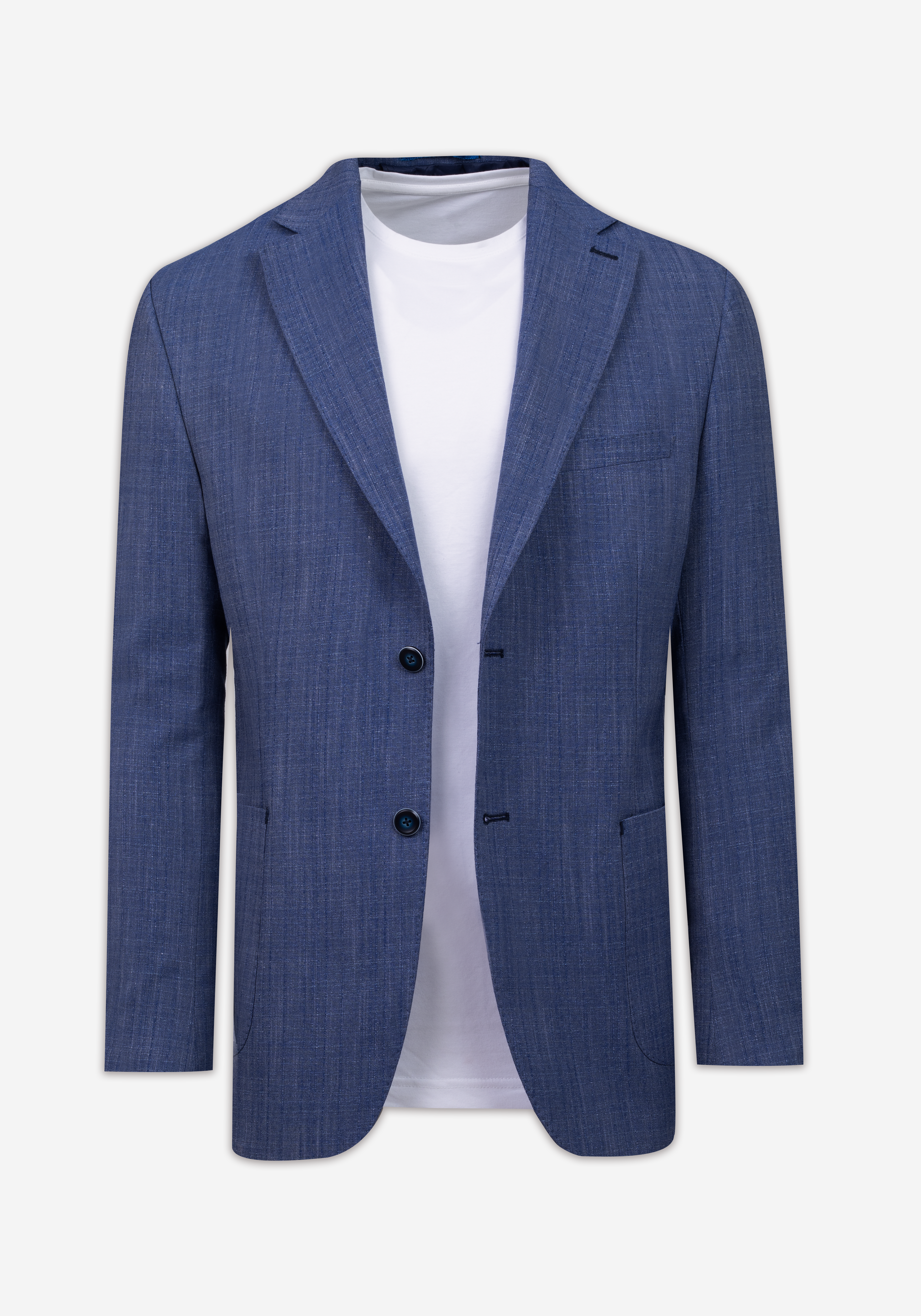 Contemporary Fit Cornflower Blue Havana Blazer
