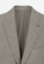 Contemporary Fit Sage Olive Dotted Linen Blend Blazer
