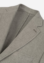 Contemporary Fit Sage Olive Dotted Linen Blend Blazer