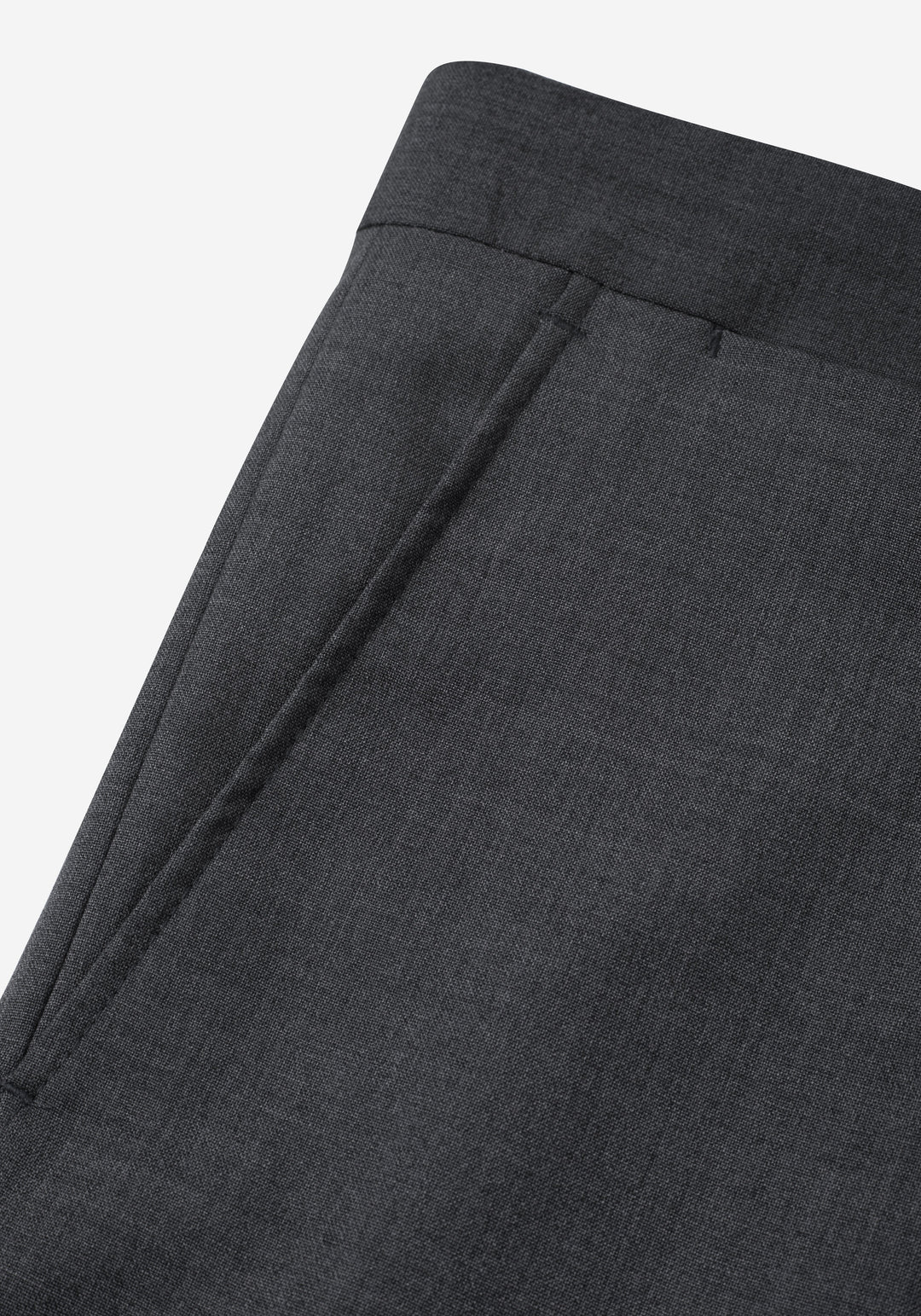 Dusk Grey Poly Wool Pants