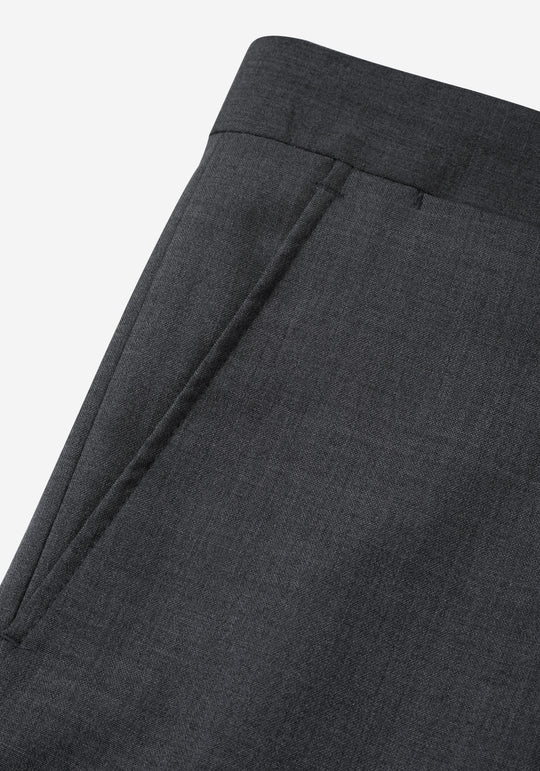Dusk Grey Poly Wool Pants
