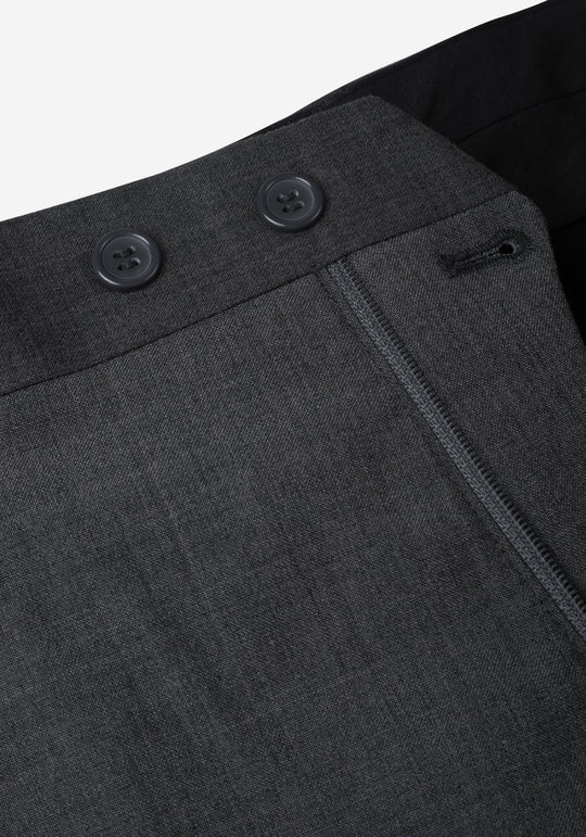 Dusk Grey Poly Wool Pants