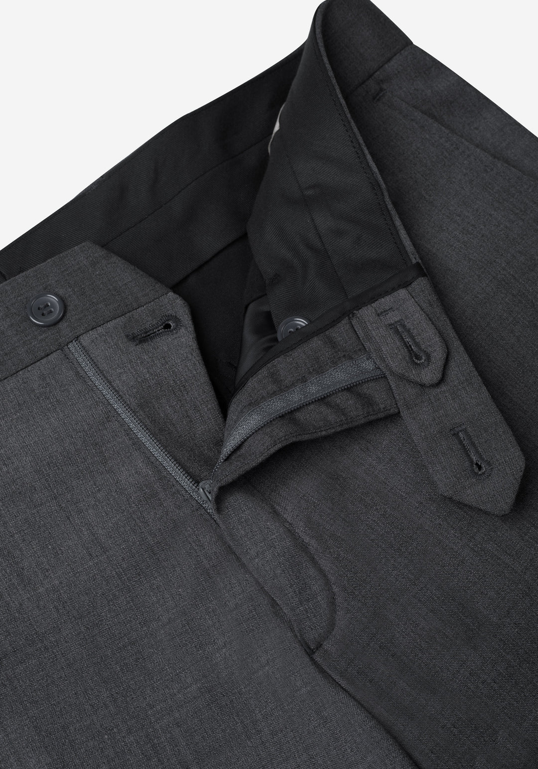 Dusk Grey Poly Wool Pants