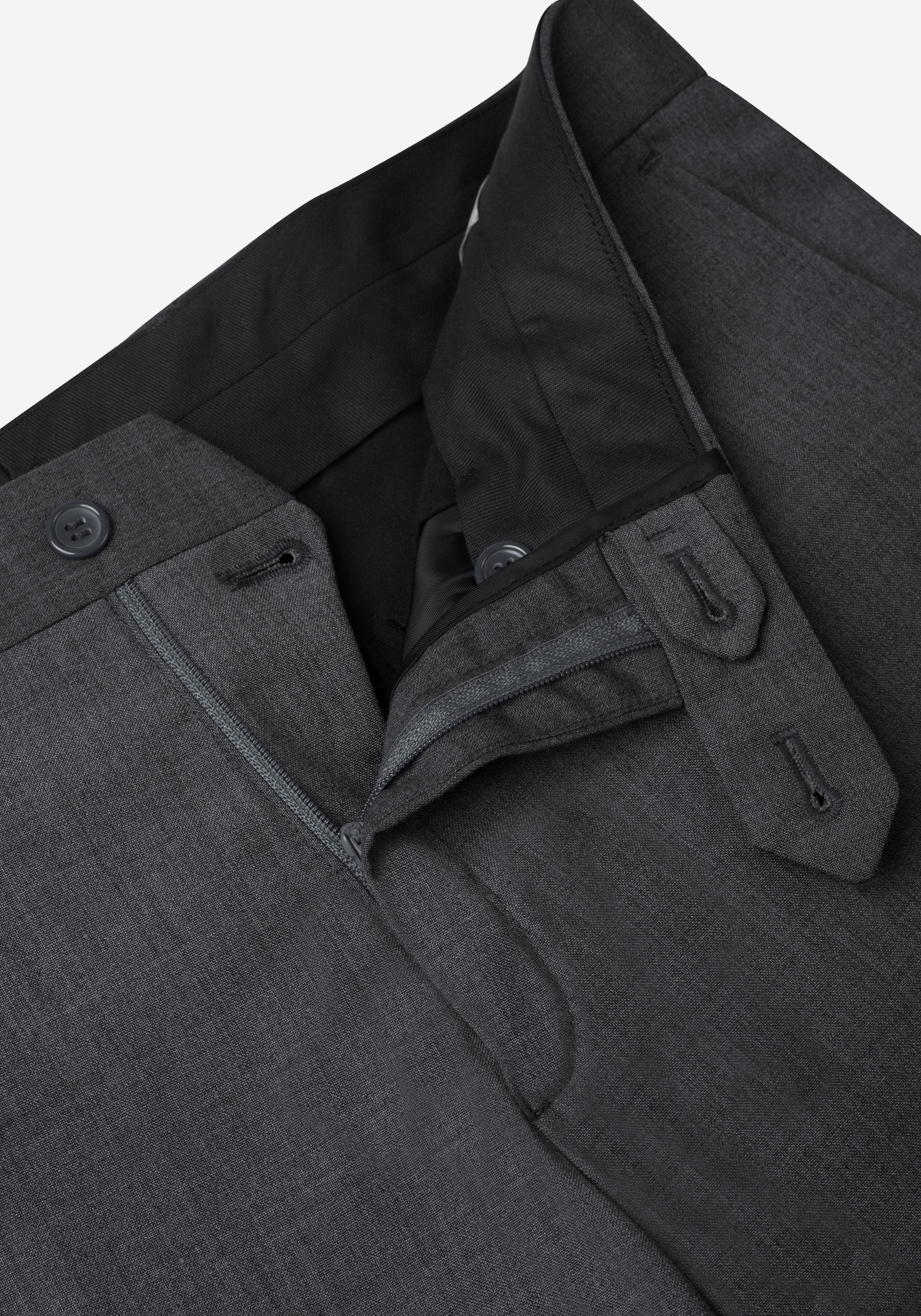 Dusk Grey Poly Wool Pants