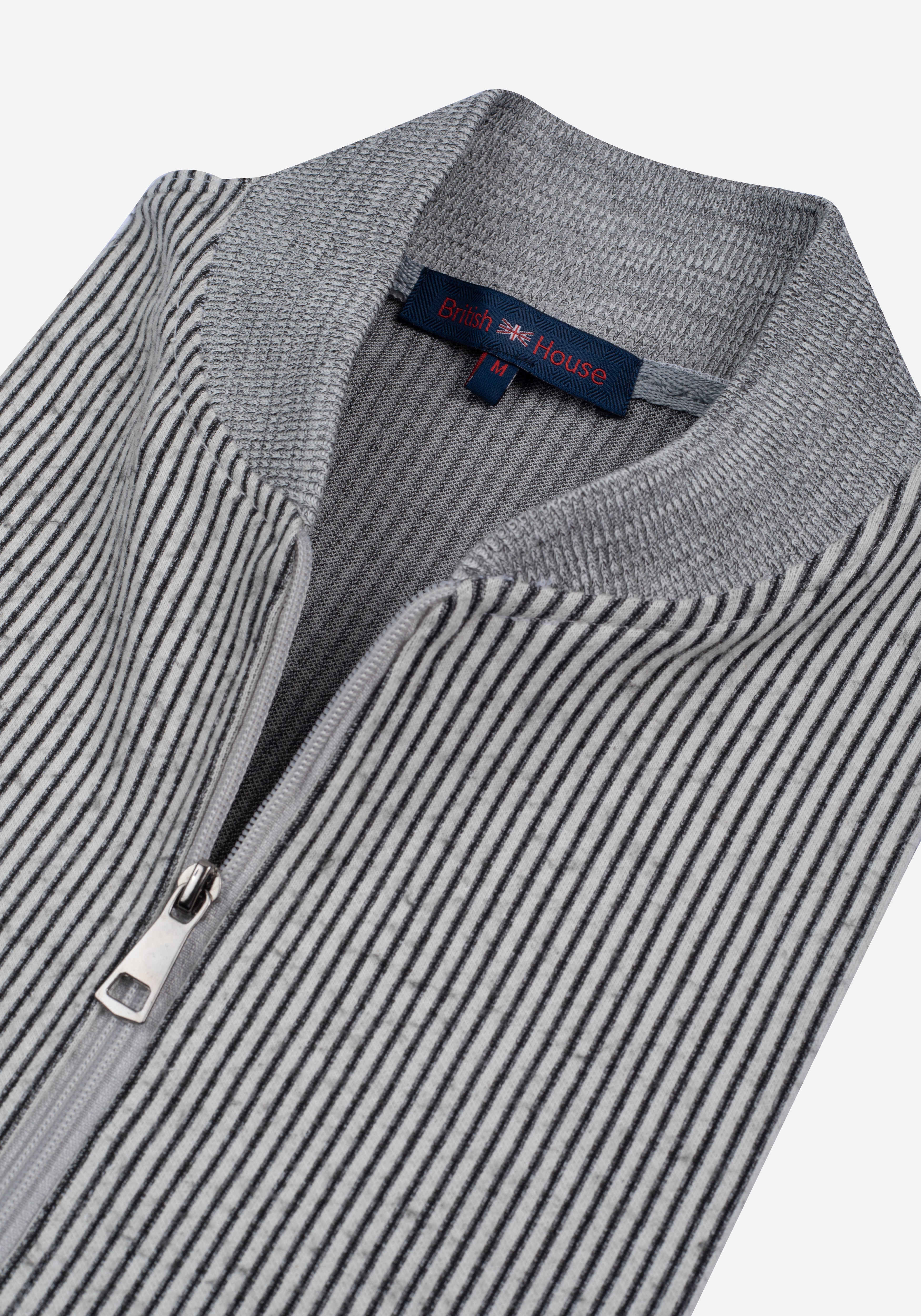 Carbon Grey Stripe Walter Jacket