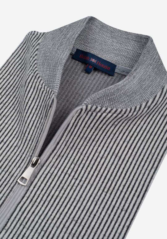 Carbon Grey Stripe Walter Jacket