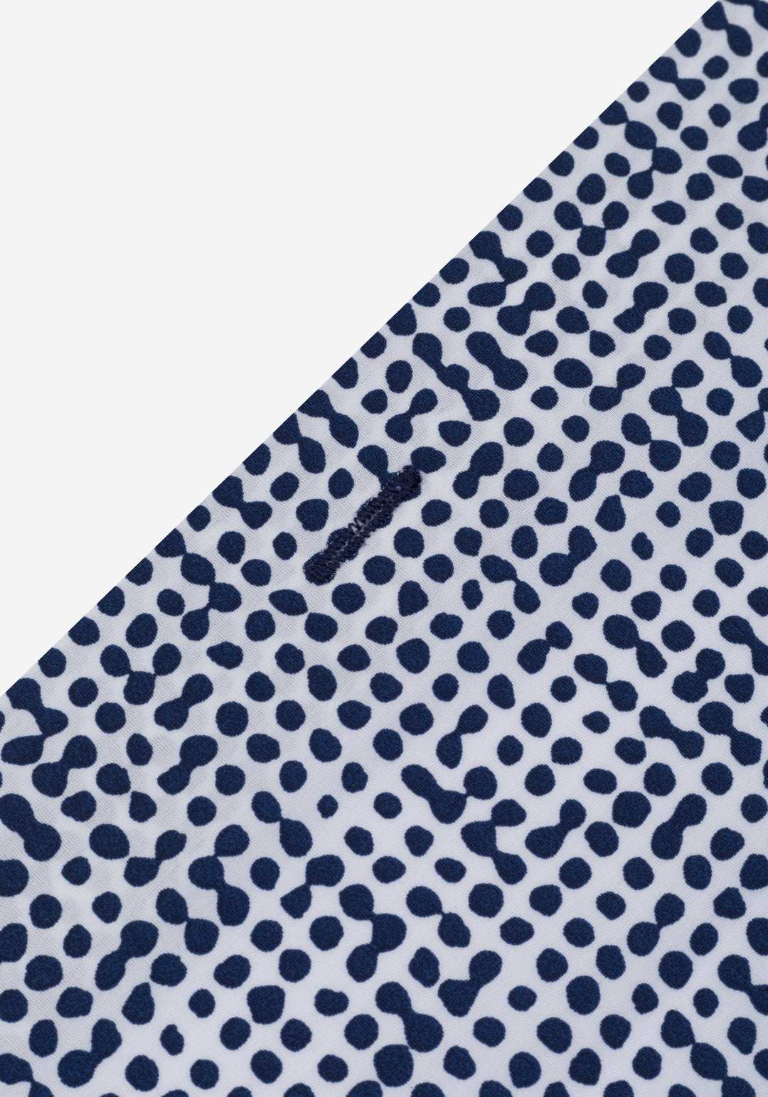 Frost Navy Dotted Poplin Shirt