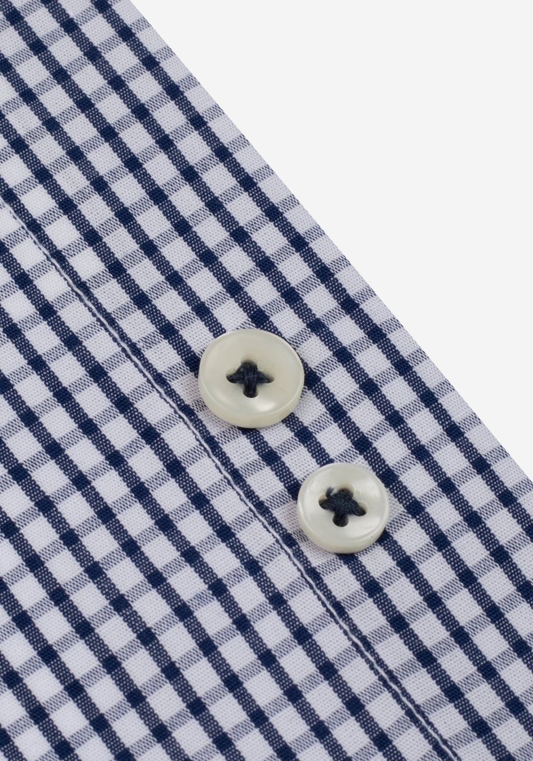 Royal Navy Checked Poplin Shirt - Short Sleeve