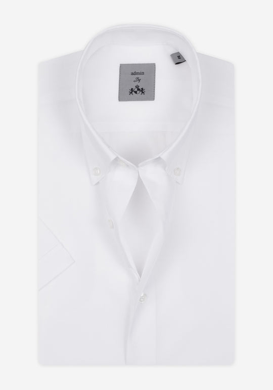 Ice White Chambray Shirt - Short Sleeve