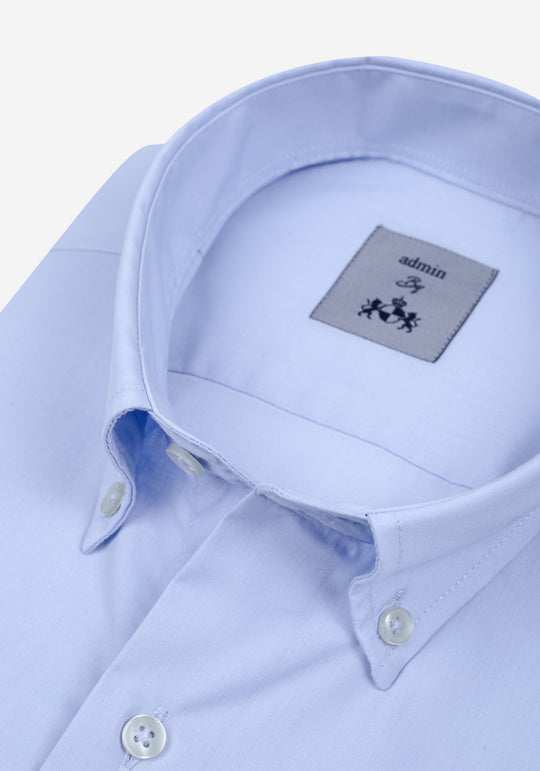 Glow Blue Chambray Shirt - Short Sleeve