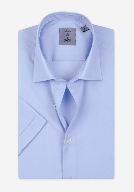 Cool Blue Chambray Shirt - Short Sleeve
