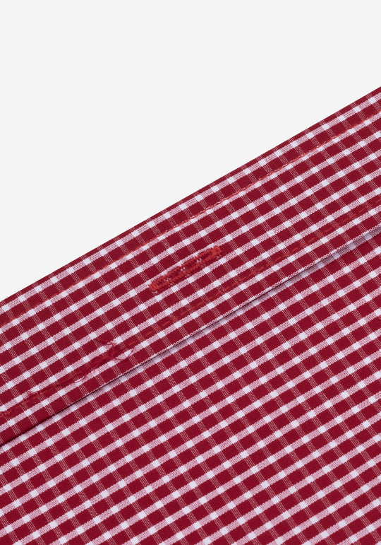Blaze Red Checked Poplin Shirt