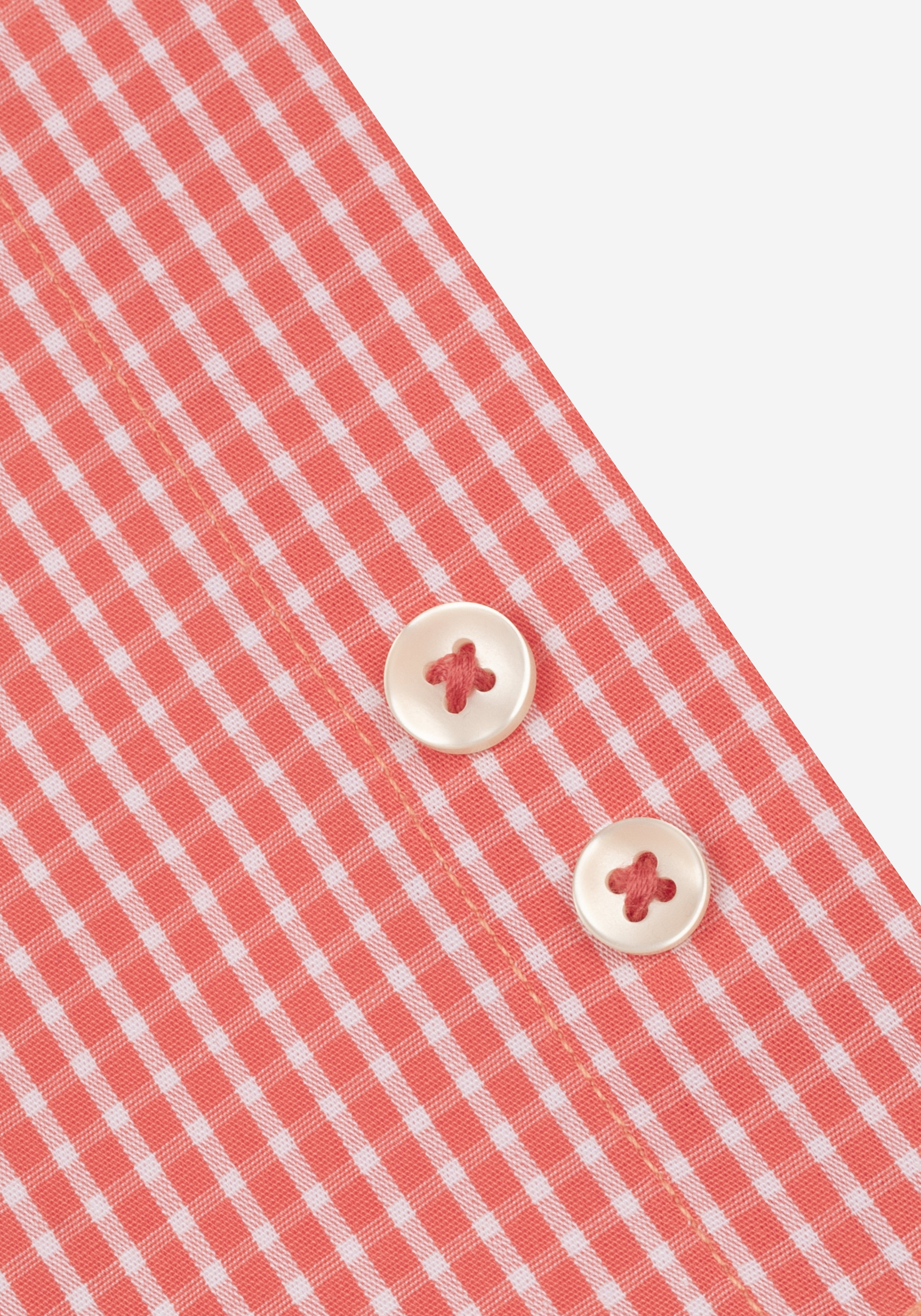 Blaze Orange Checked Poplin Shirt