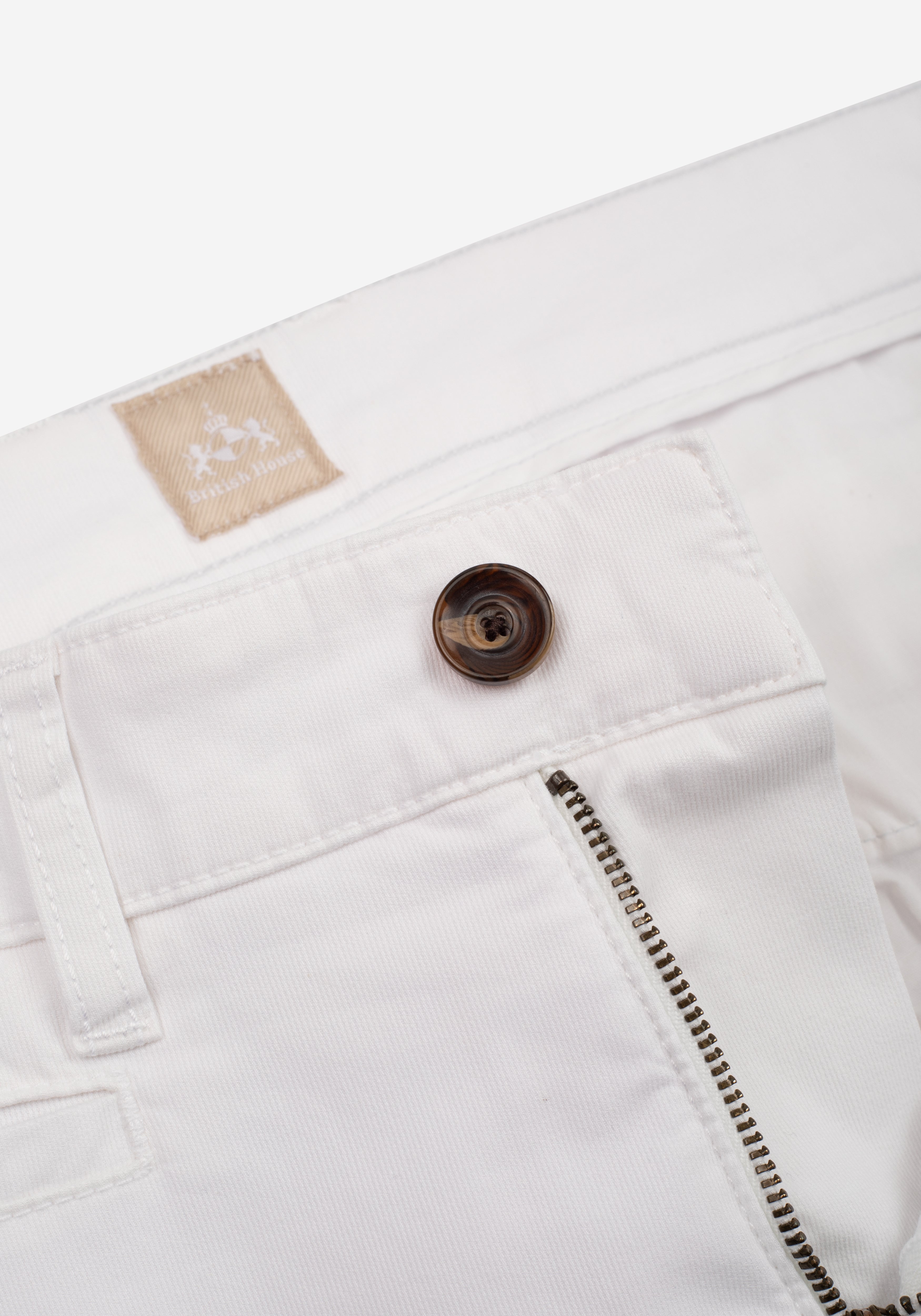 Pearl White Gabardine