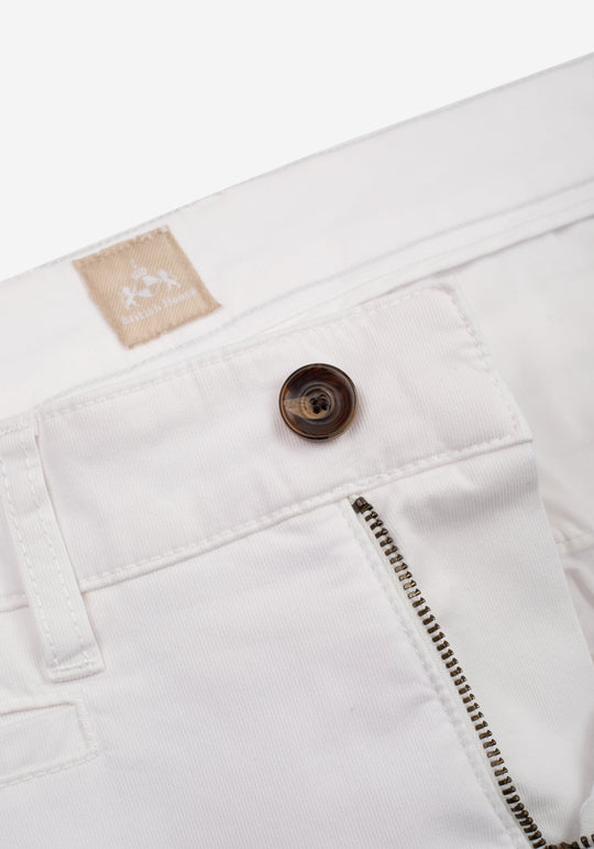 Pearl White Gabardine