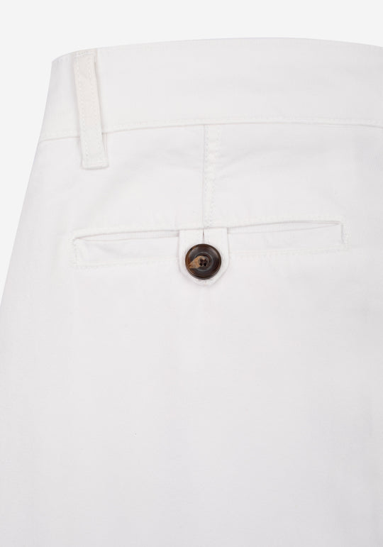 Pearl White Gabardine