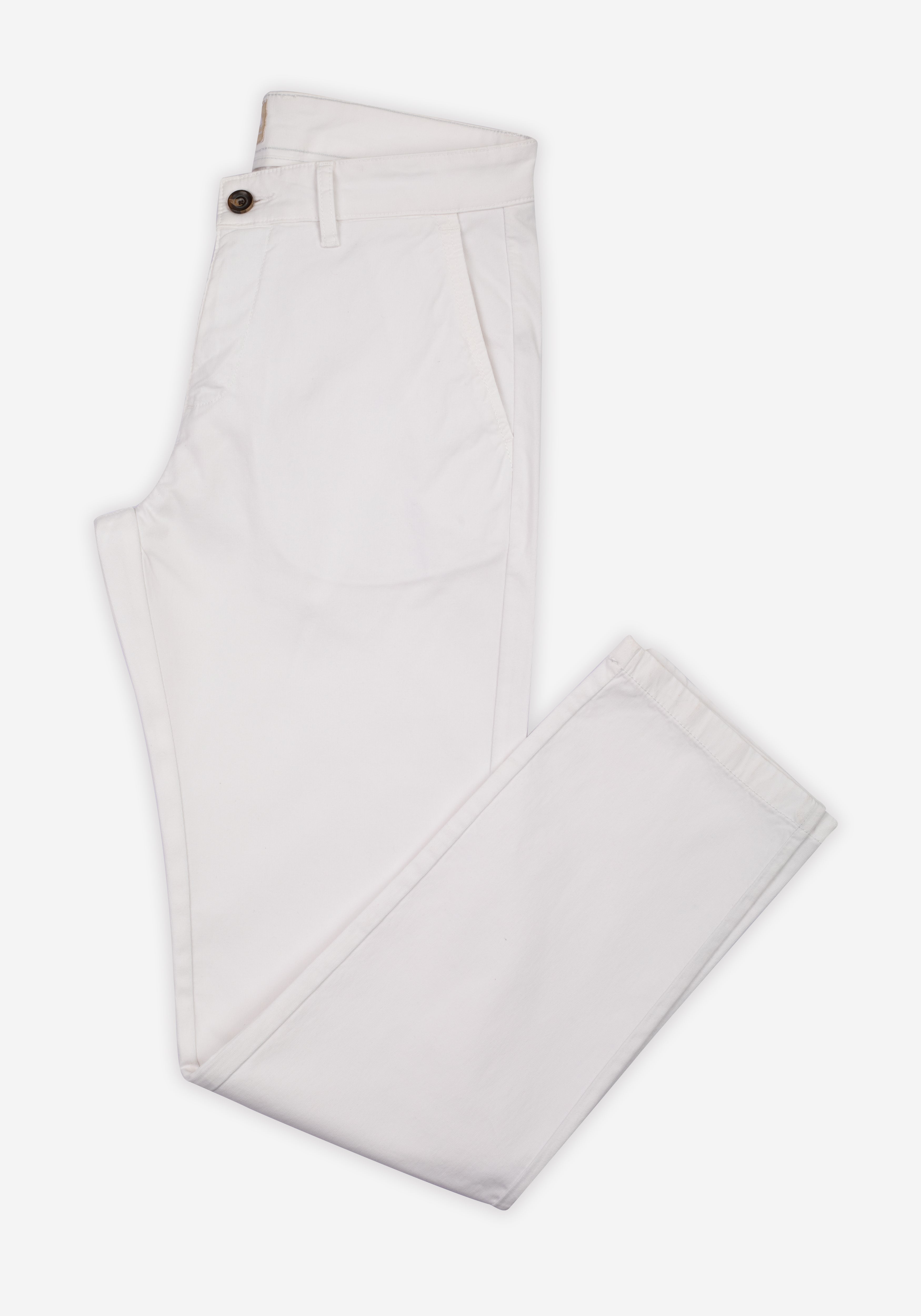 Pearl White Gabardine