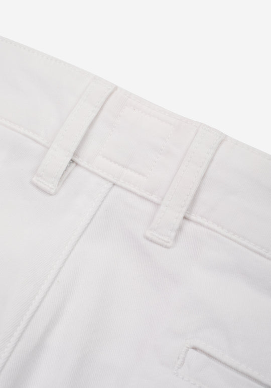 Pearl White Gabardine