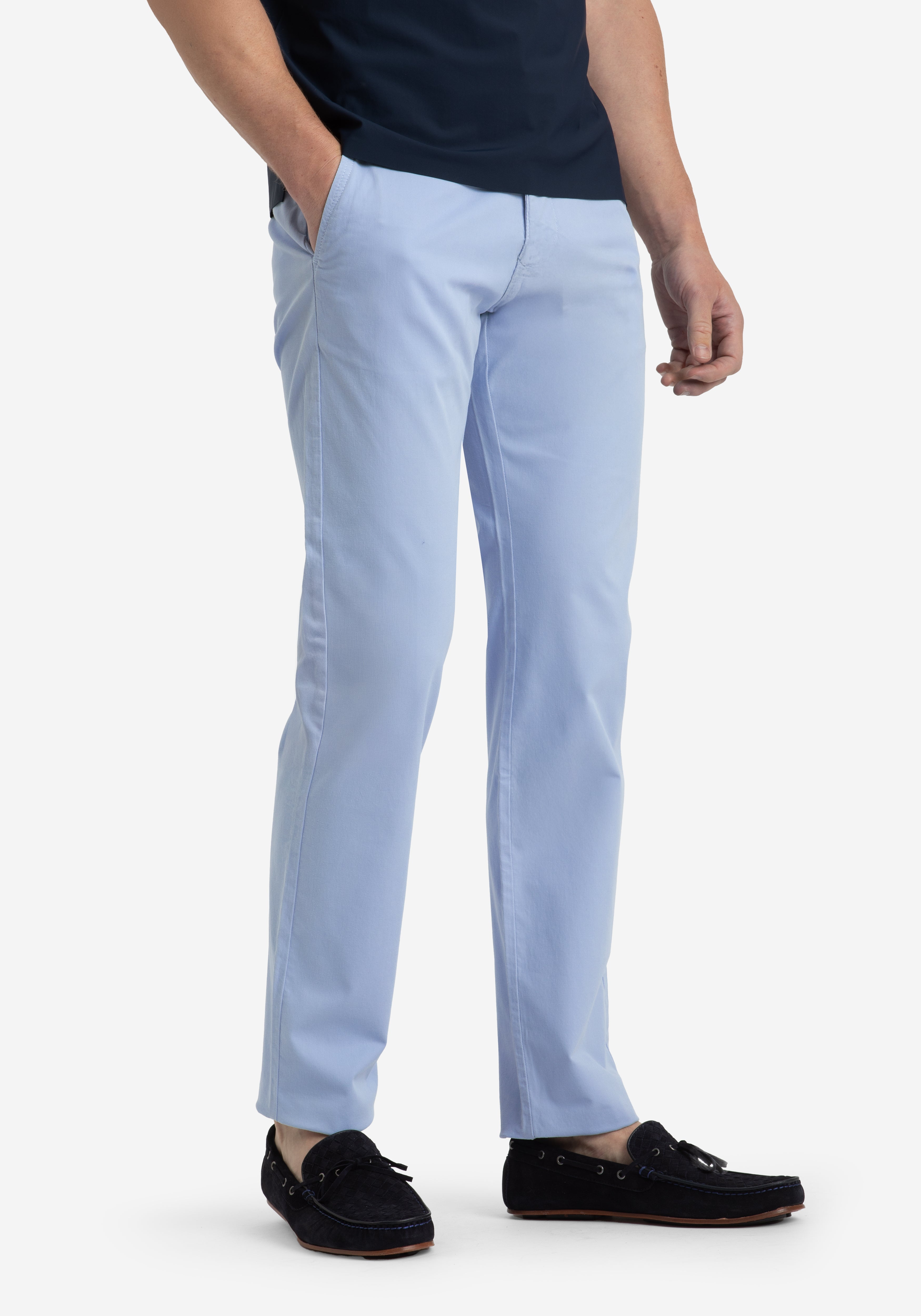 Light Tropic Blue Gabardine