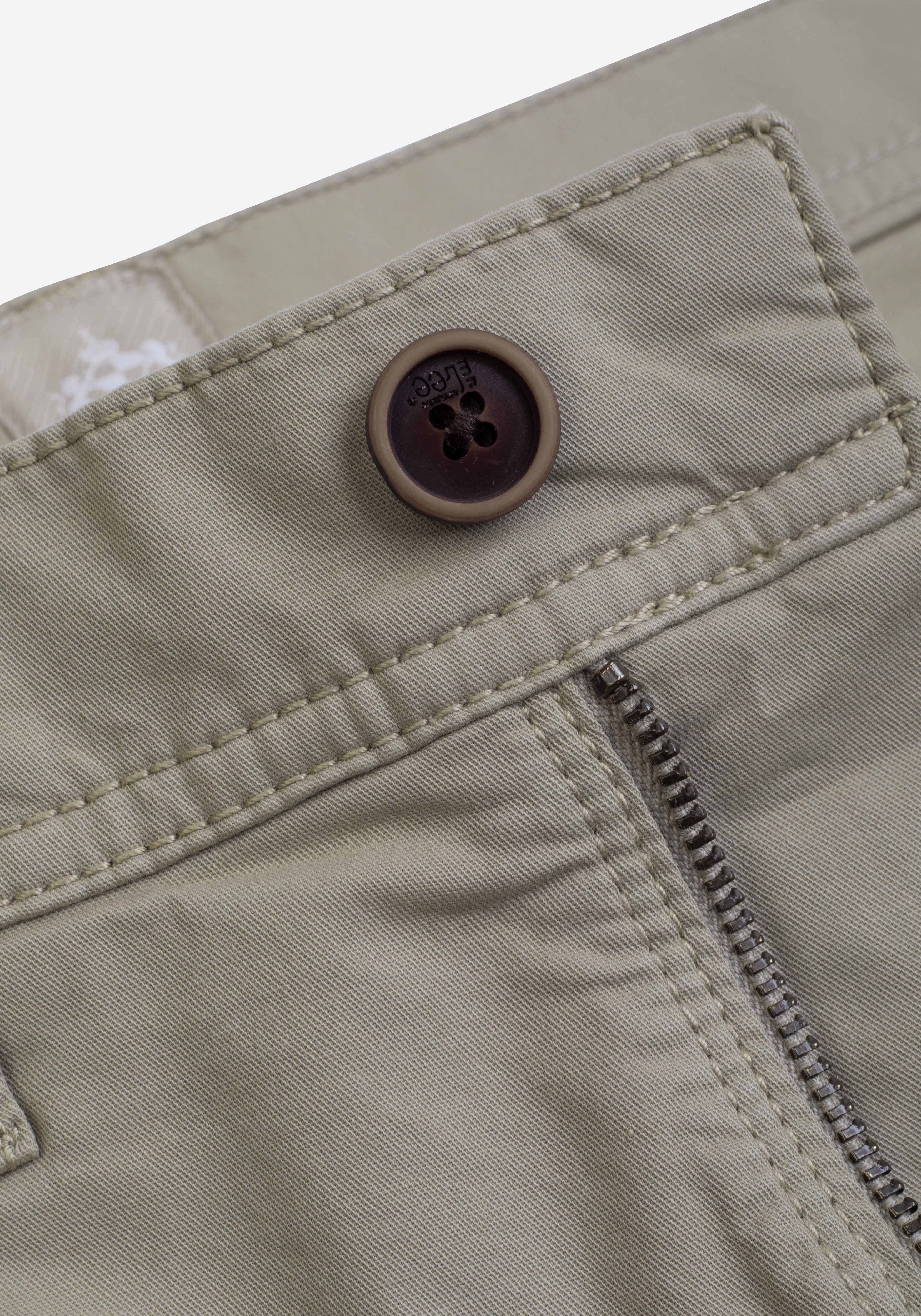 Pale Olive Twill Gabardine