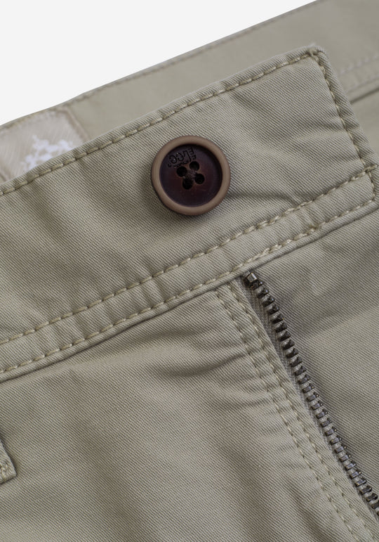 Pale Olive Twill Gabardine