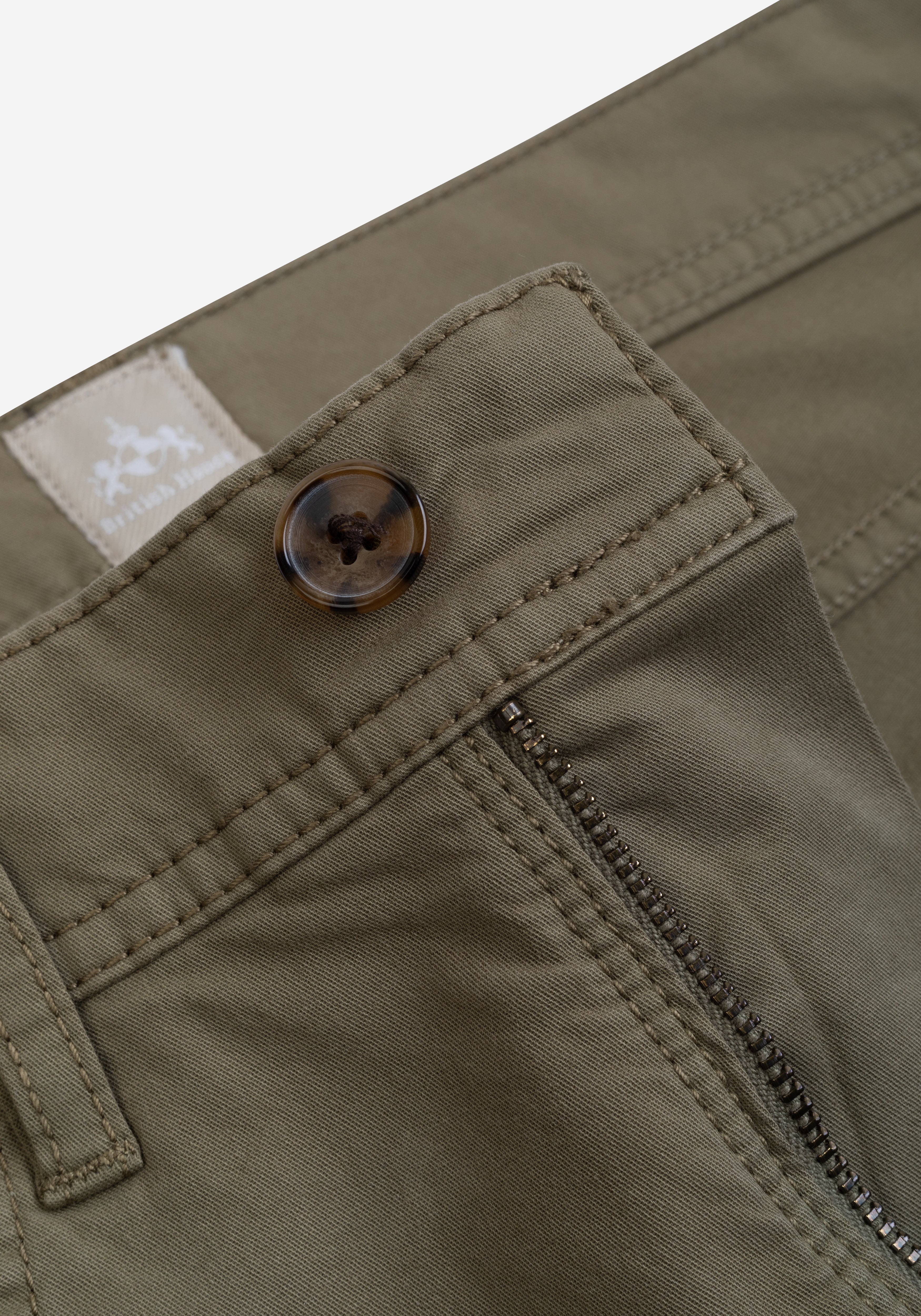 Deep Olive Twill Gabardine
