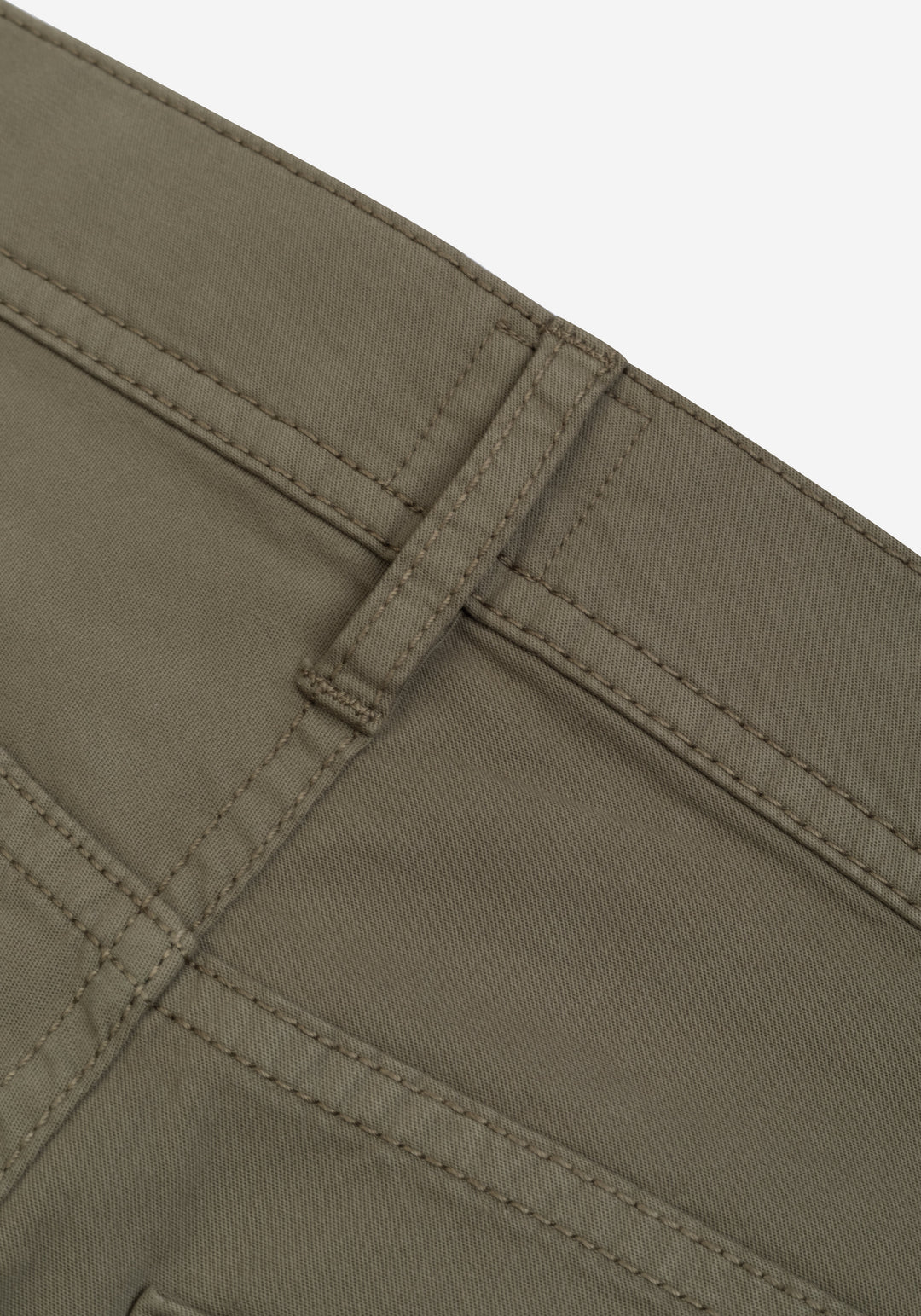 Deep Olive Twill Gabardine
