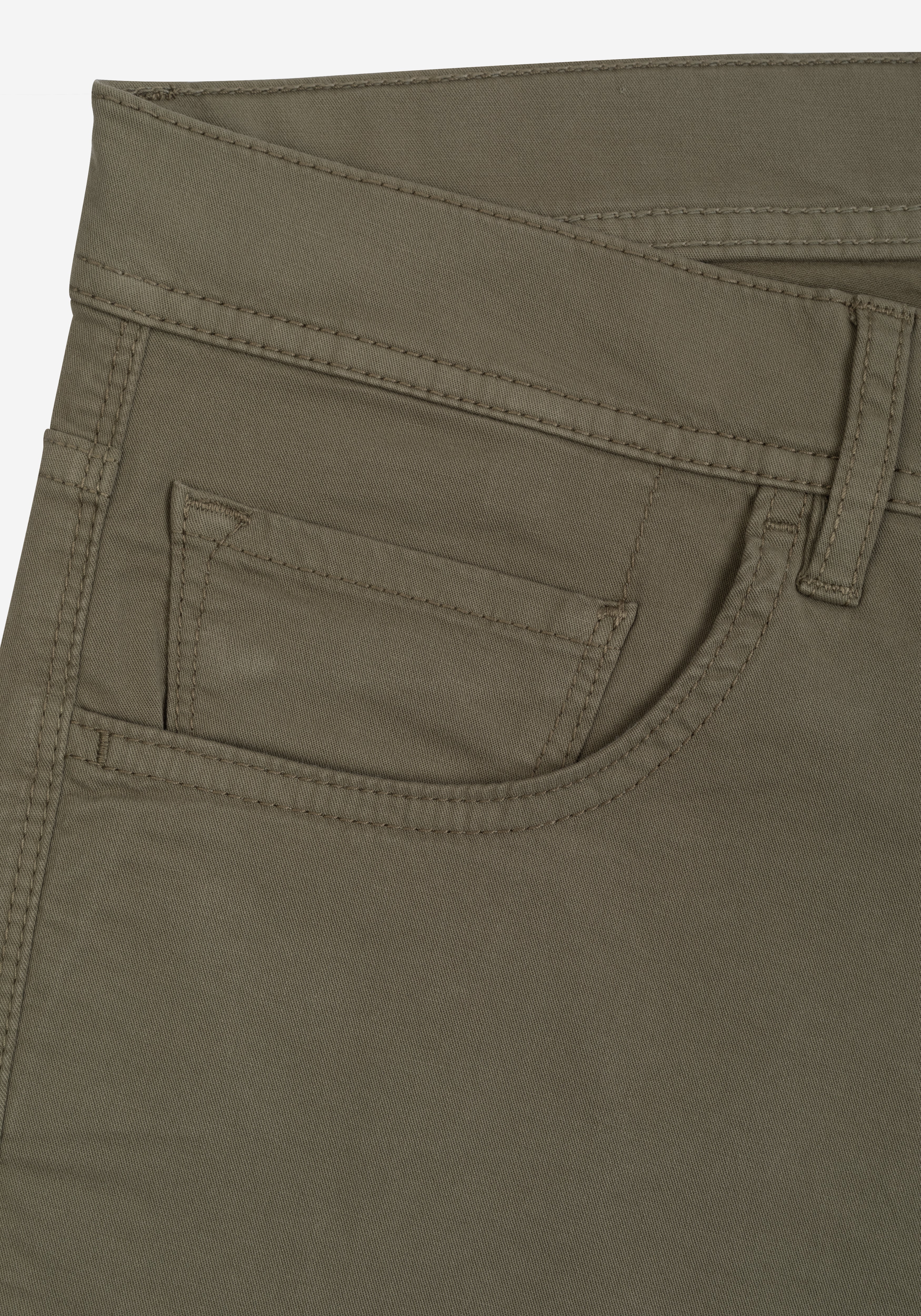 Deep Olive Twill Gabardine