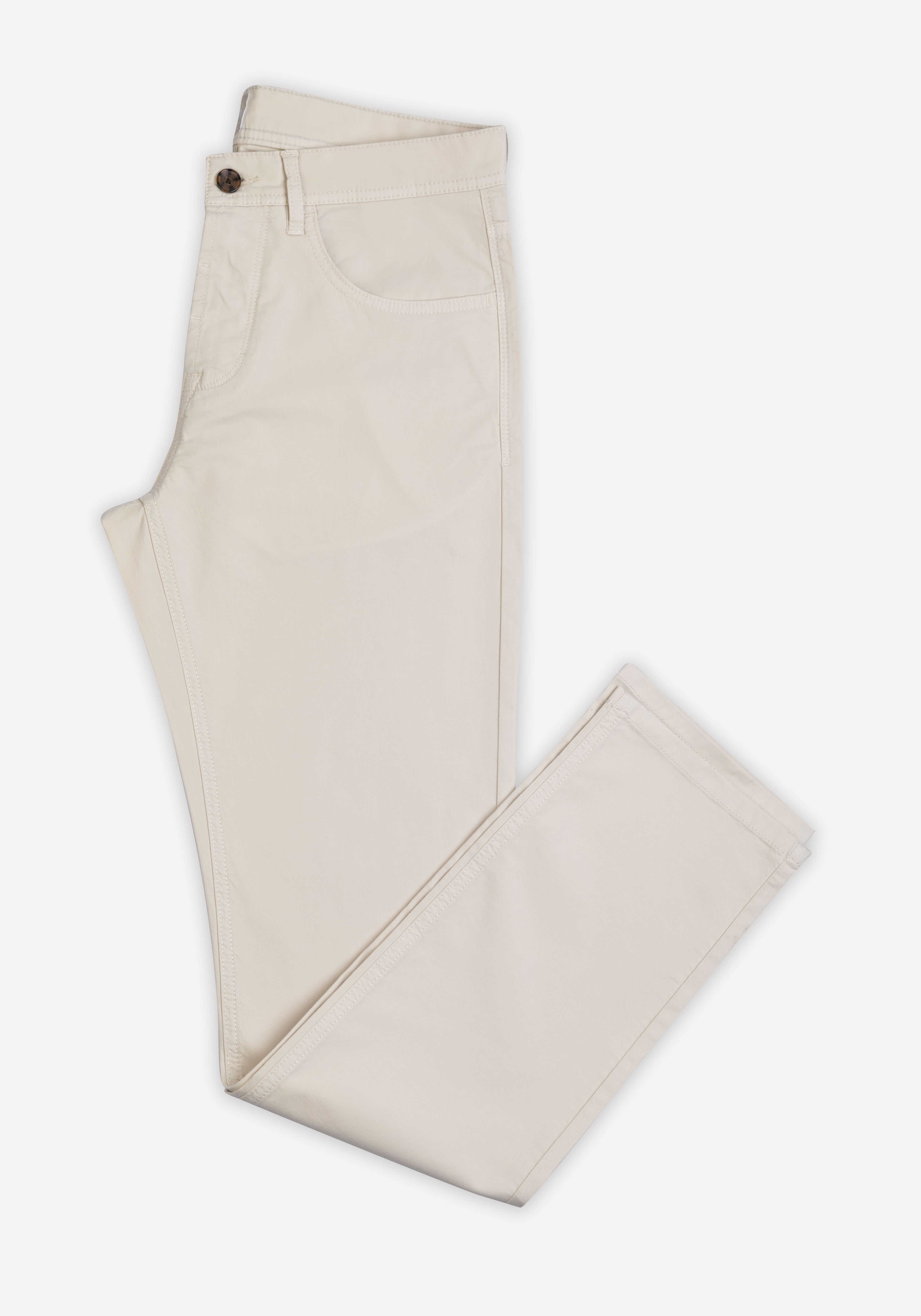 Latte Beige Twill Gabardine