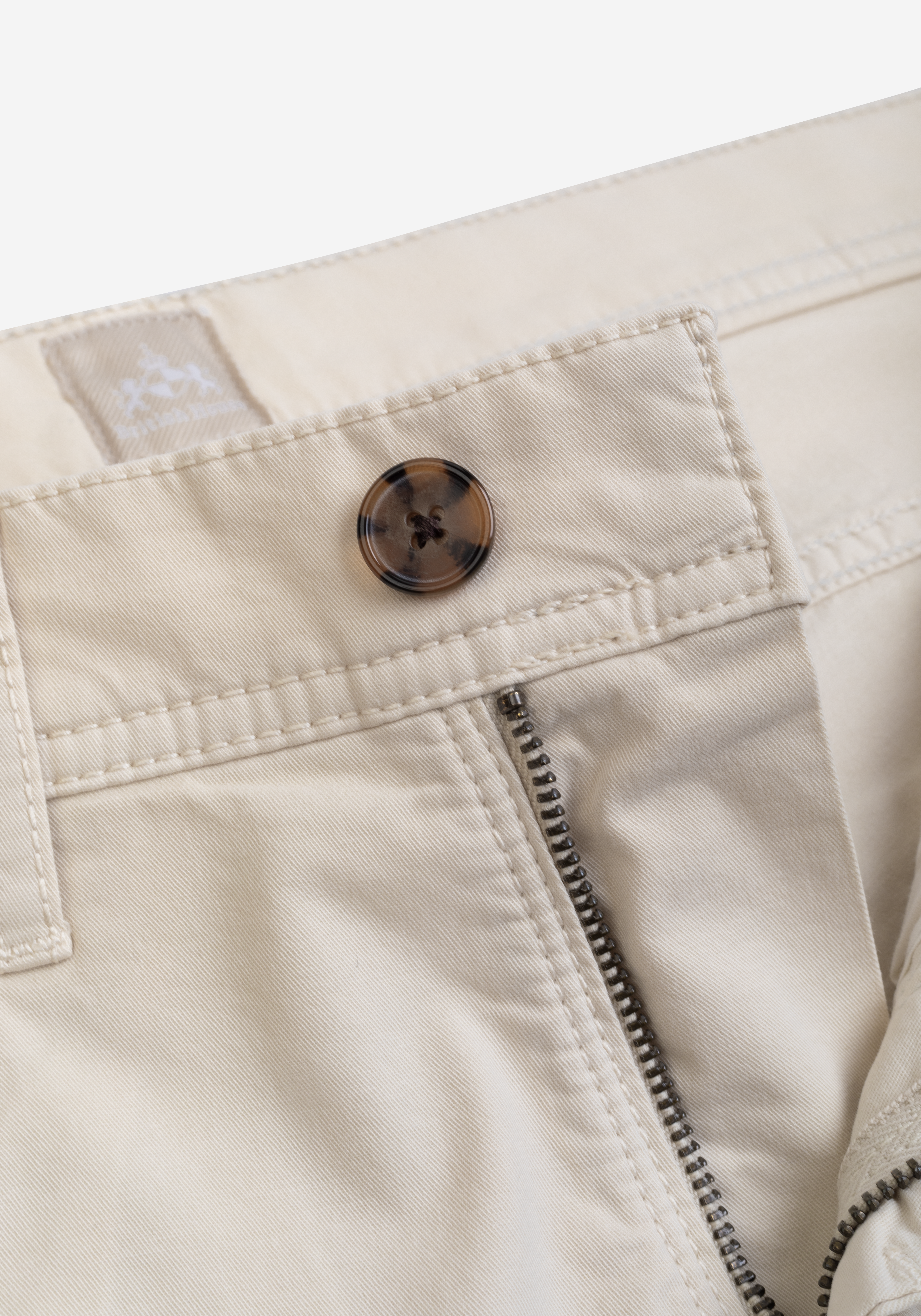 Latte Beige Twill Gabardine