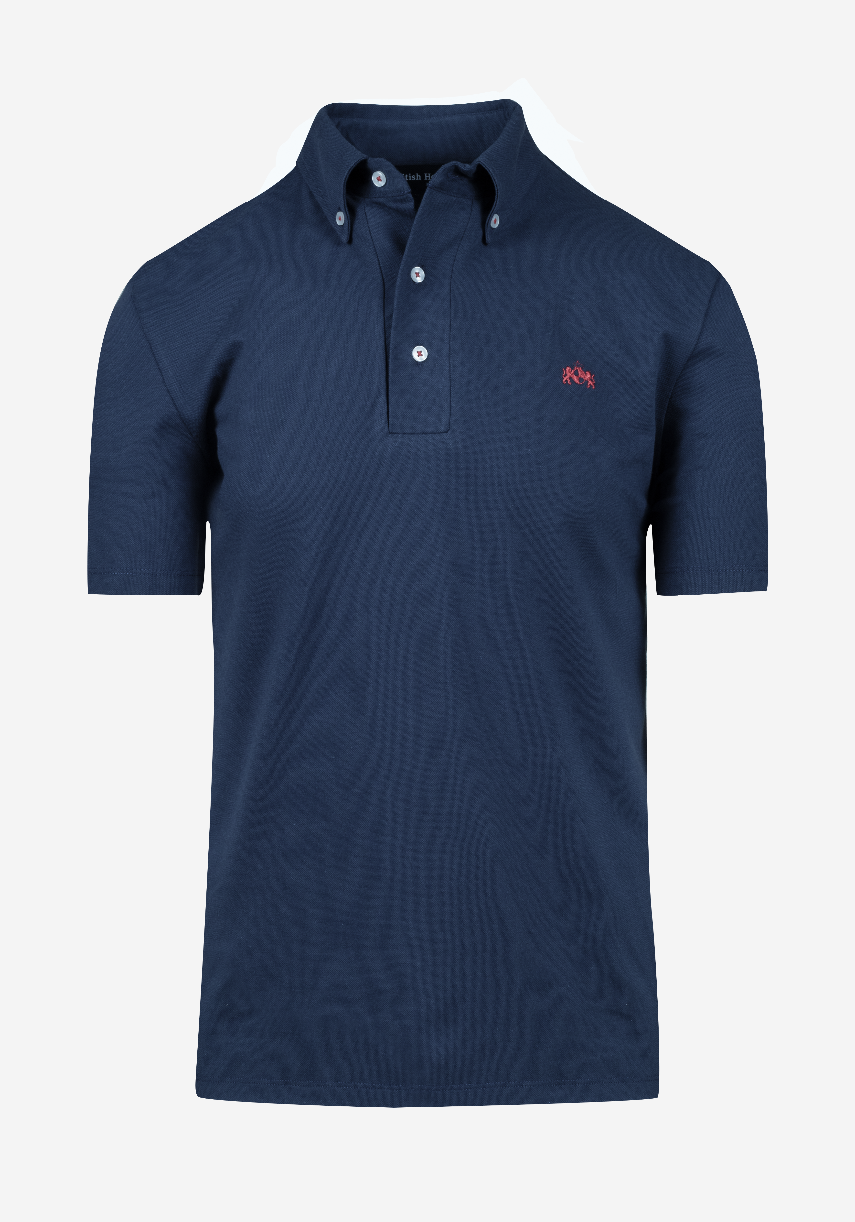 Mist Navy Cotton Polo Shirt