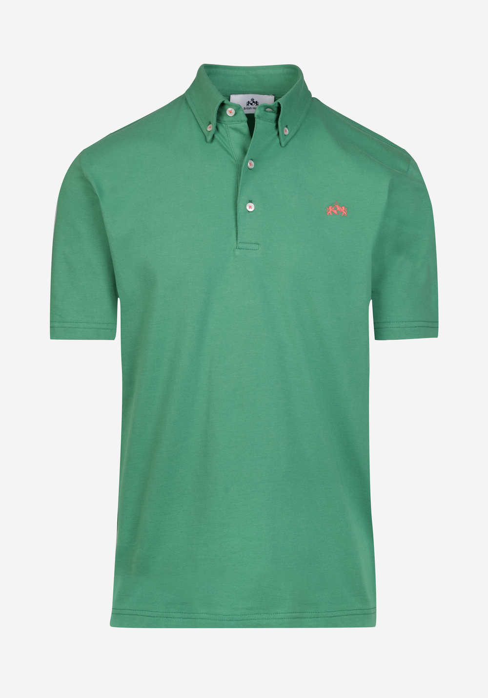 Jade Green Cotton Polo Shirt
