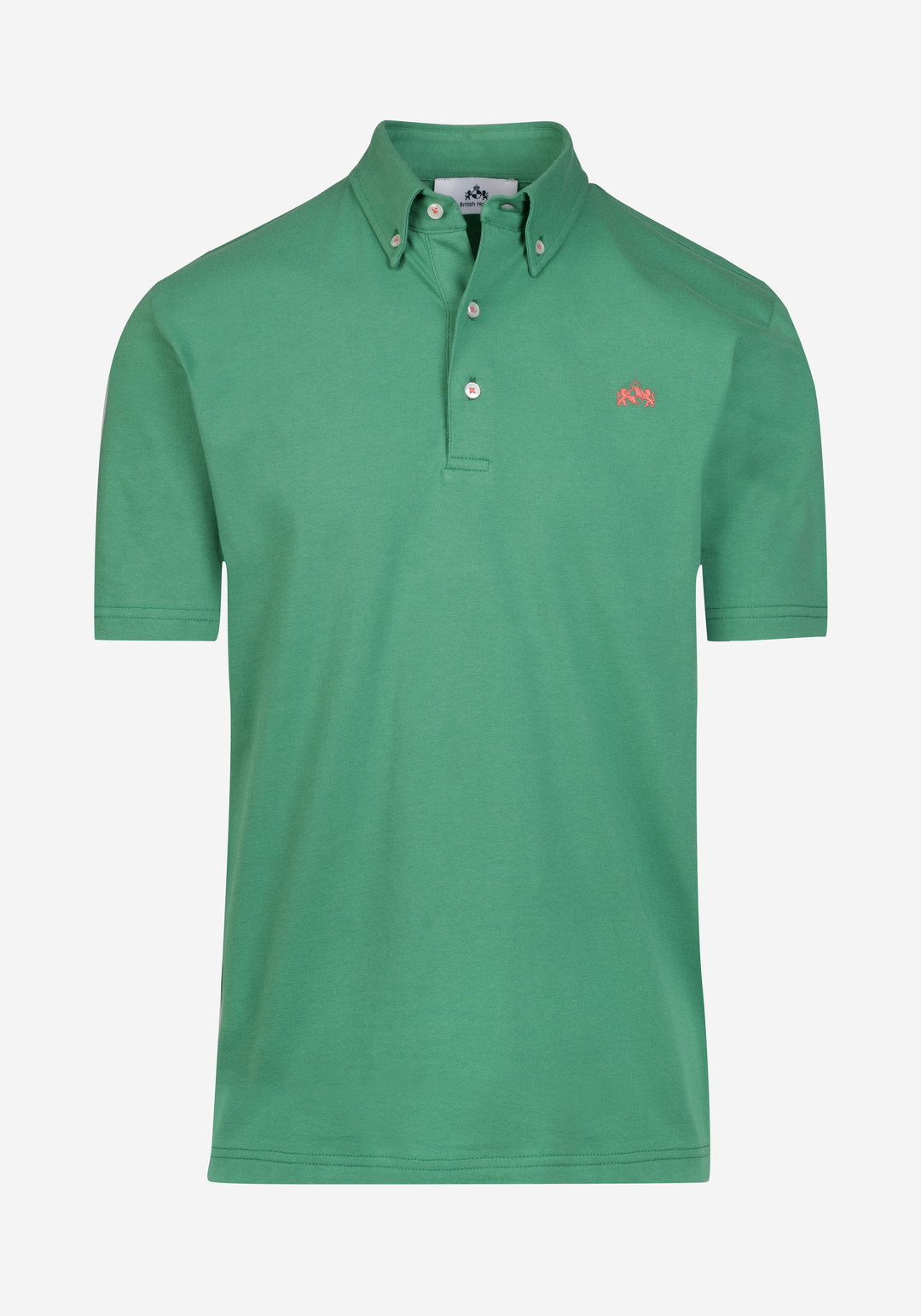 Jade Green Cotton Polo Shirt