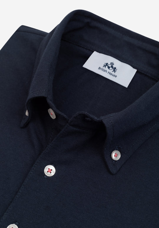 Nightfall Navy Cotton Polo Shirt