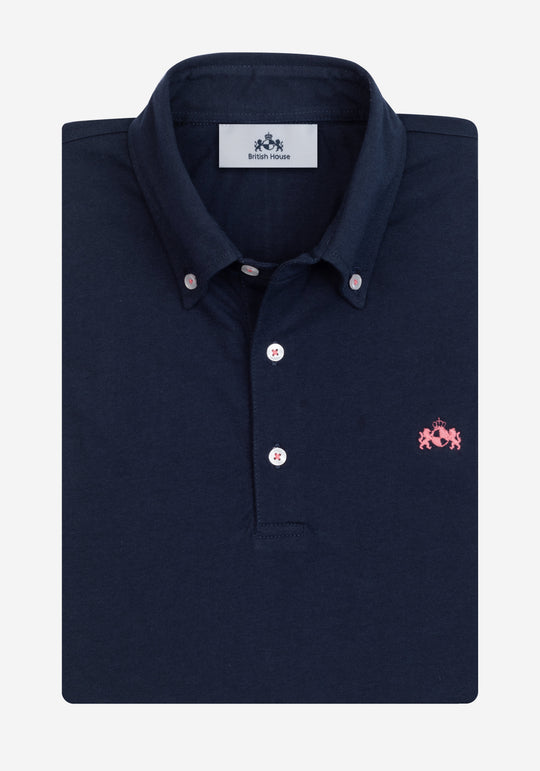 Nightfall Navy Cotton Polo Shirt