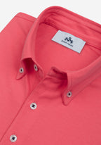 Melon Pink Cotton Polo Shirt