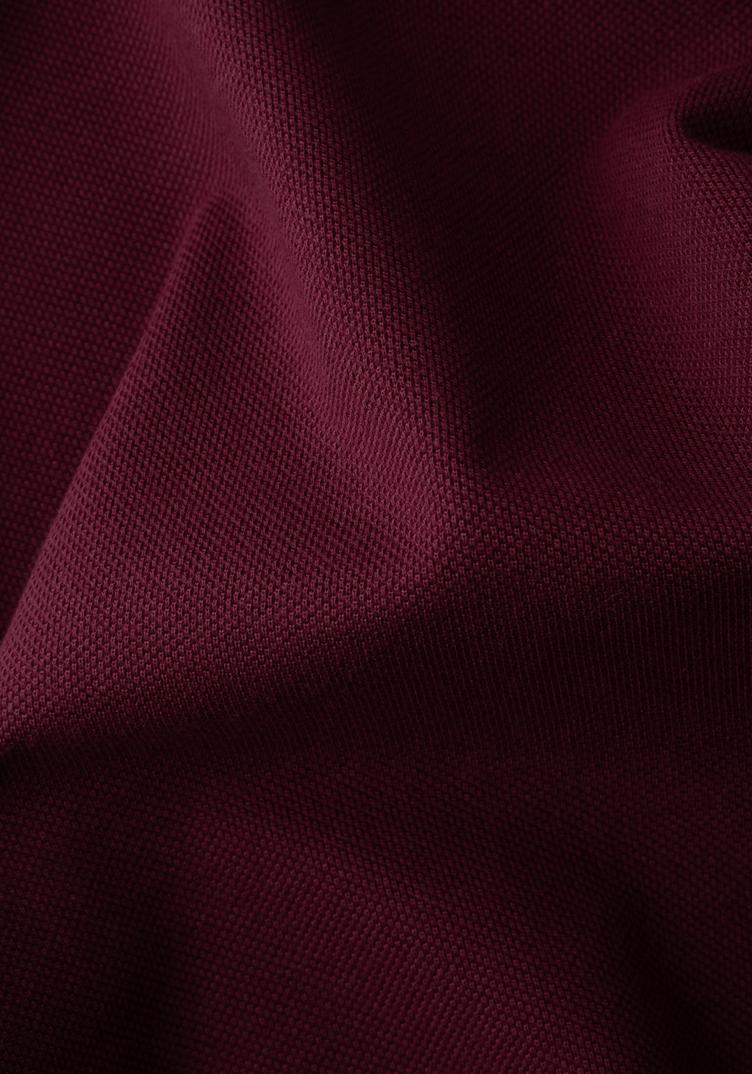 Crimson Burgundy Cotton Polo Shirt