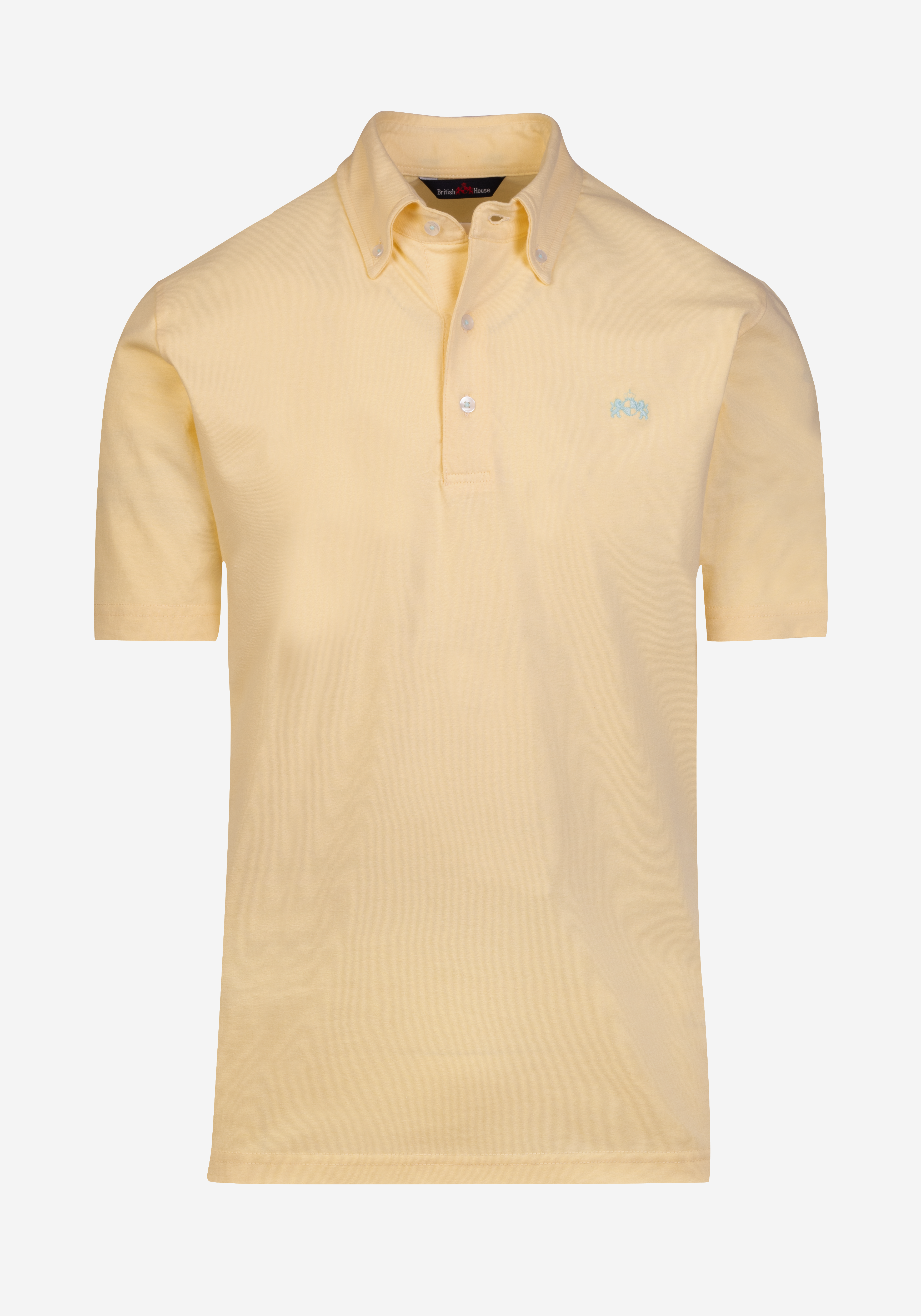 Lemon Yellow Cotton Polo Shirt