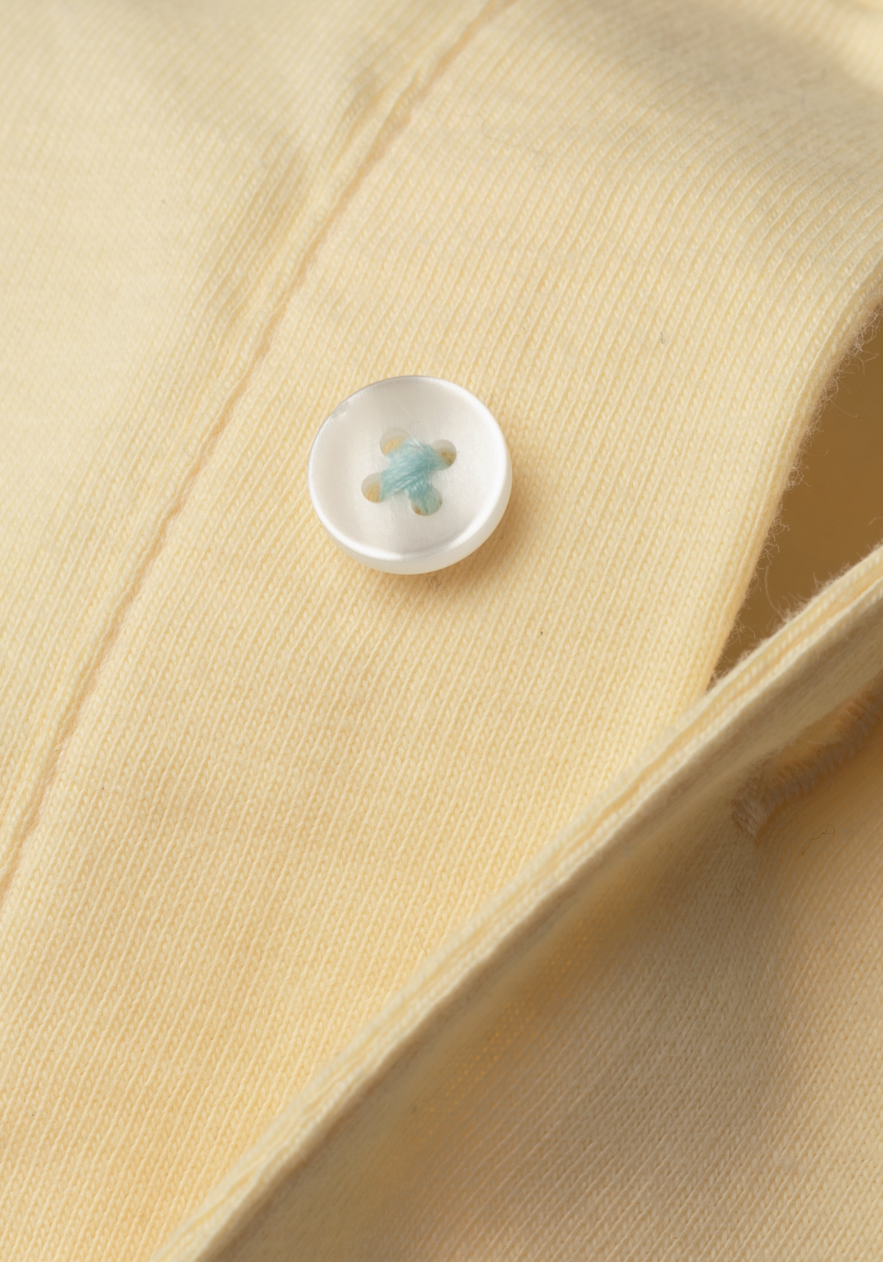 Lemon Yellow Cotton Polo Shirt