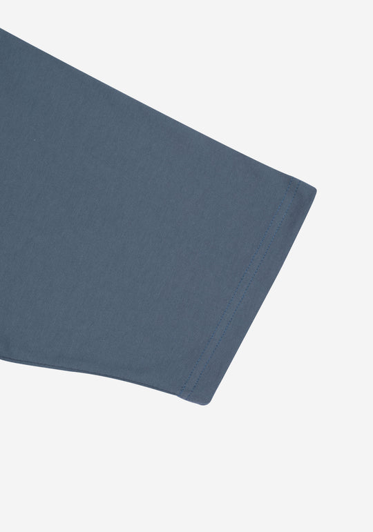 Dark Aqua Blue Heavy Jersey Over-Sized T-Shirt