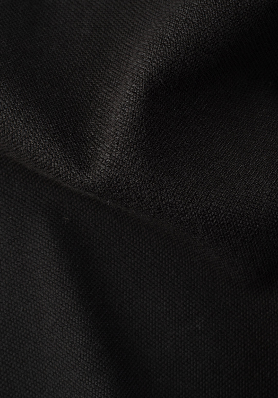 Raven Black Cotton Polo Shirt