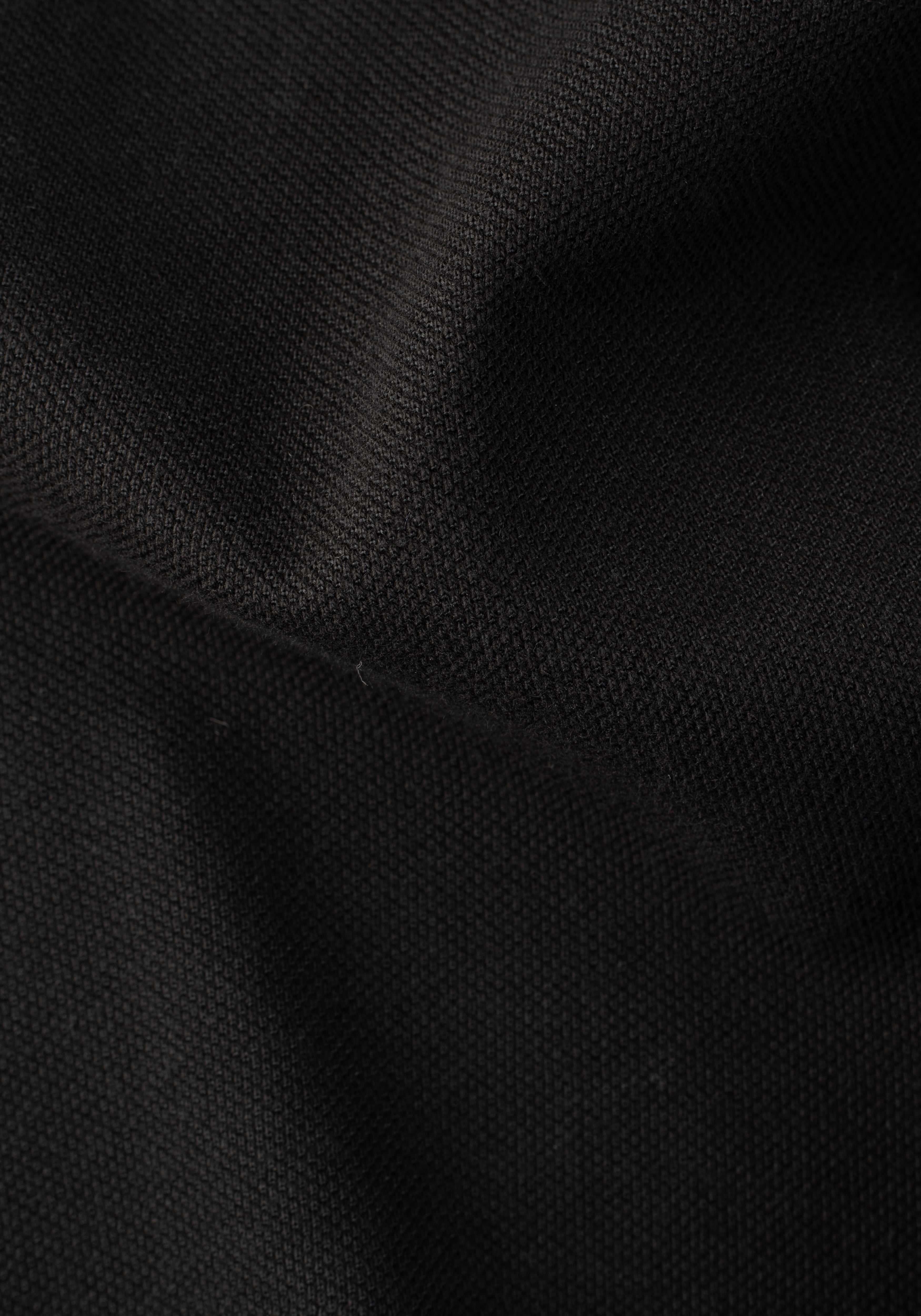 Raven Black Cotton Polo Shirt