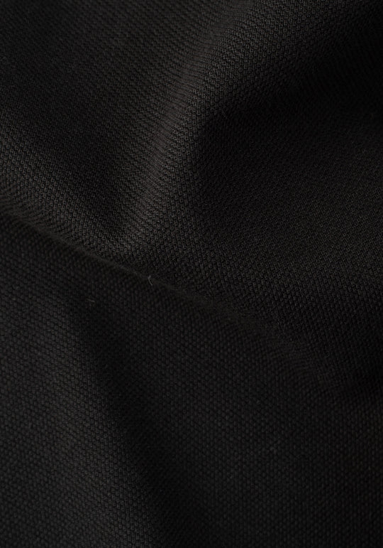 Raven Black Cotton Polo Shirt